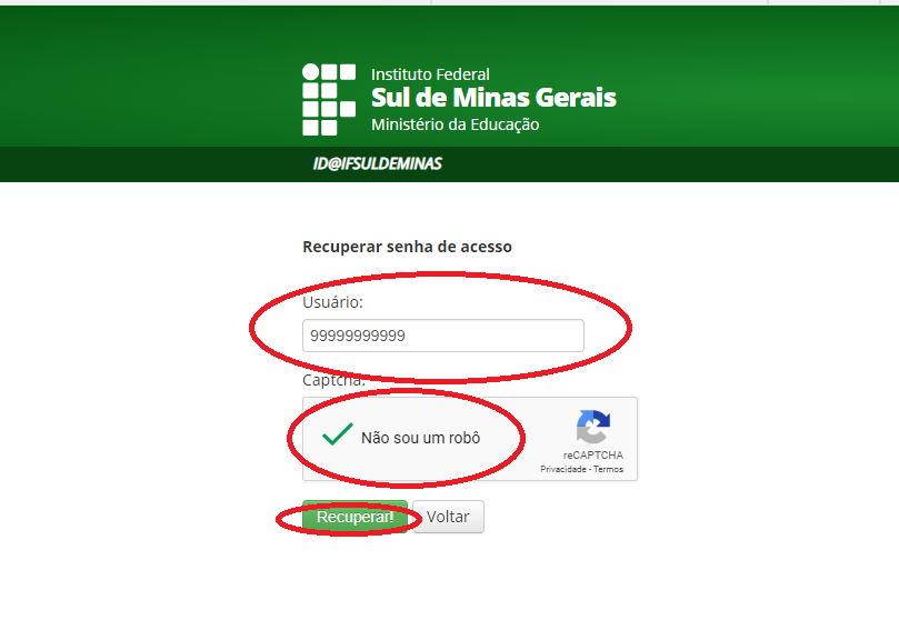 2018 08 primeiro acesso suap discente ensino superior SUAP tela01