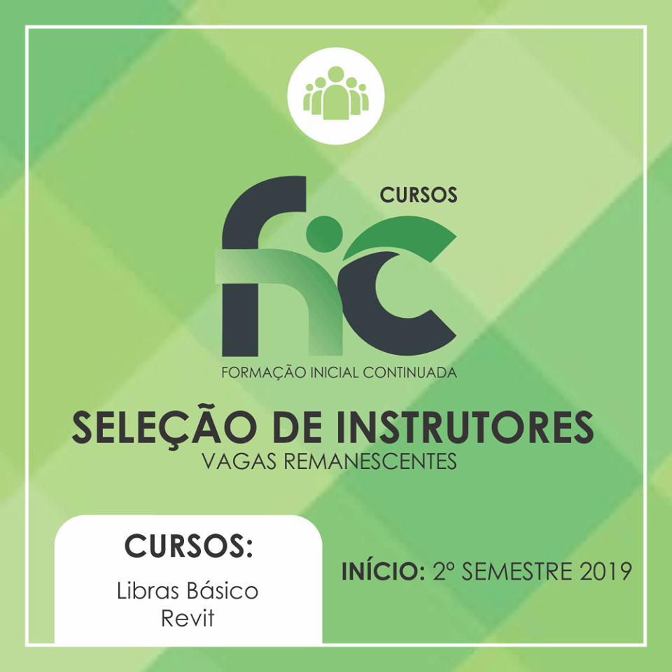selecao instrutores fic libras revit