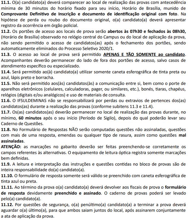 orientacoes provas vestibular