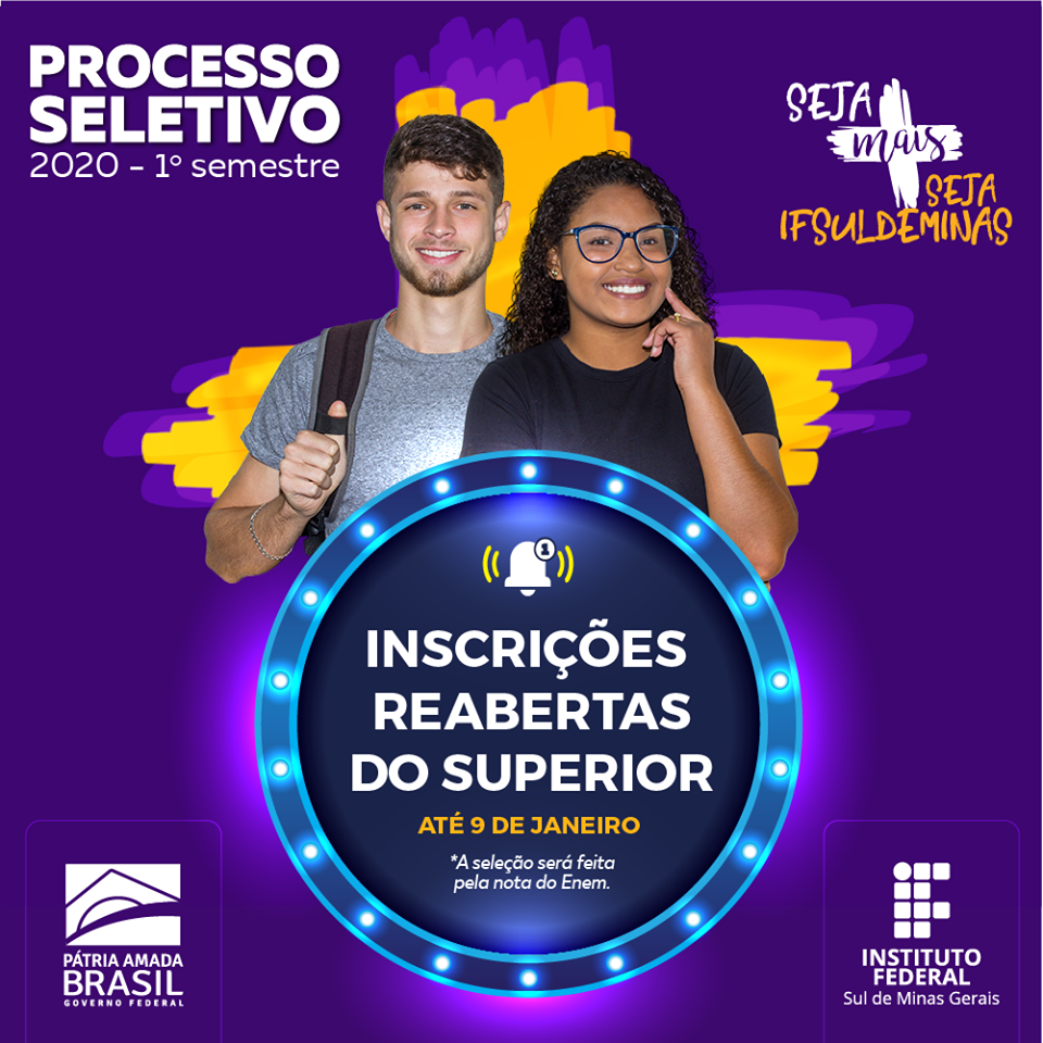 superior reabre inscrições