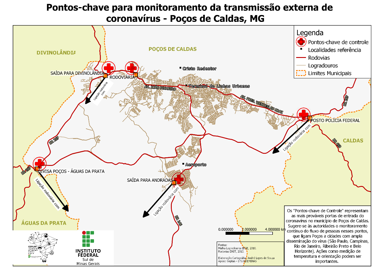 mapa pocos de caldas