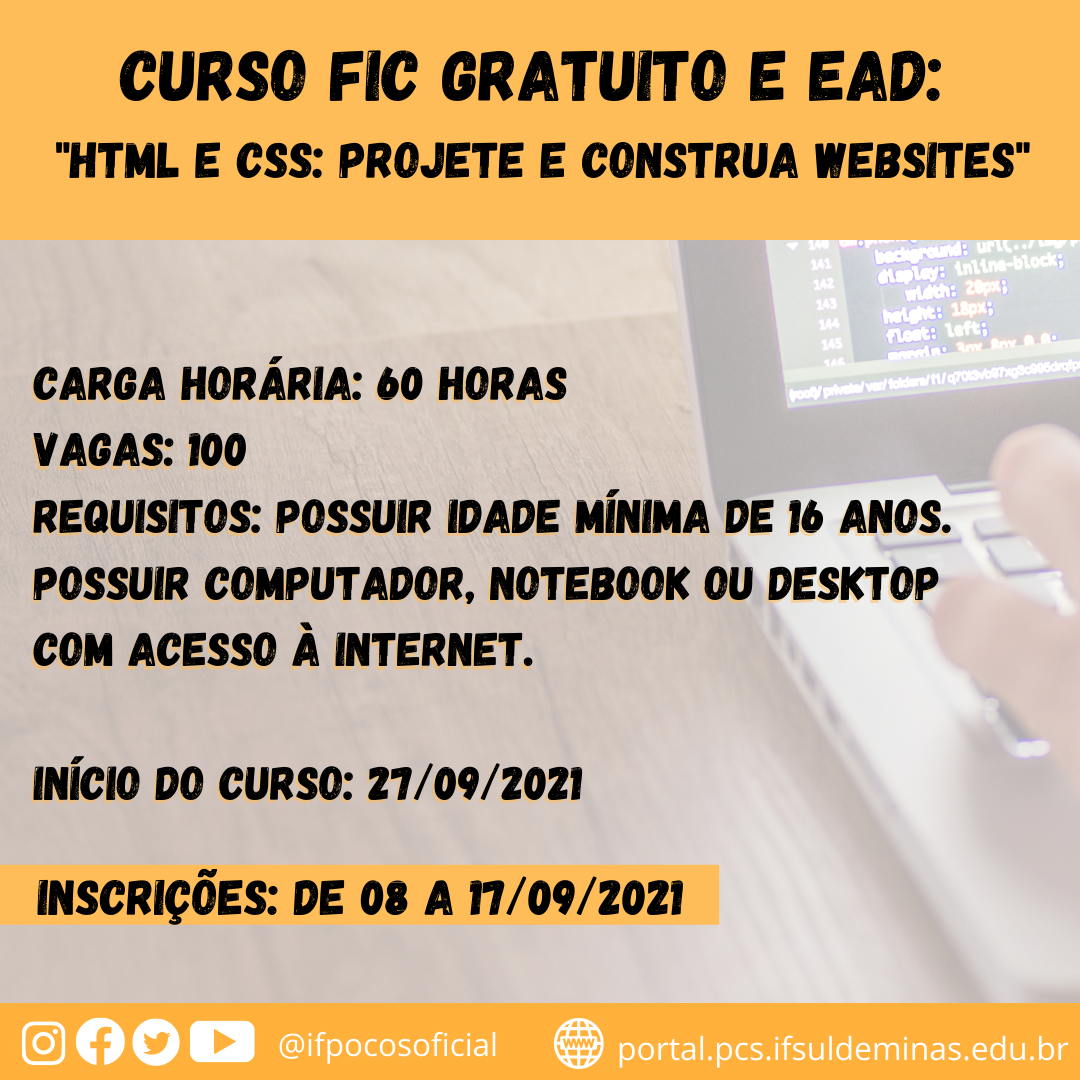 OFERTA DE VAGAS EM CURSO DE FORMAÇÃO INICIAL E CONTINUADA A DISTÂNCIA