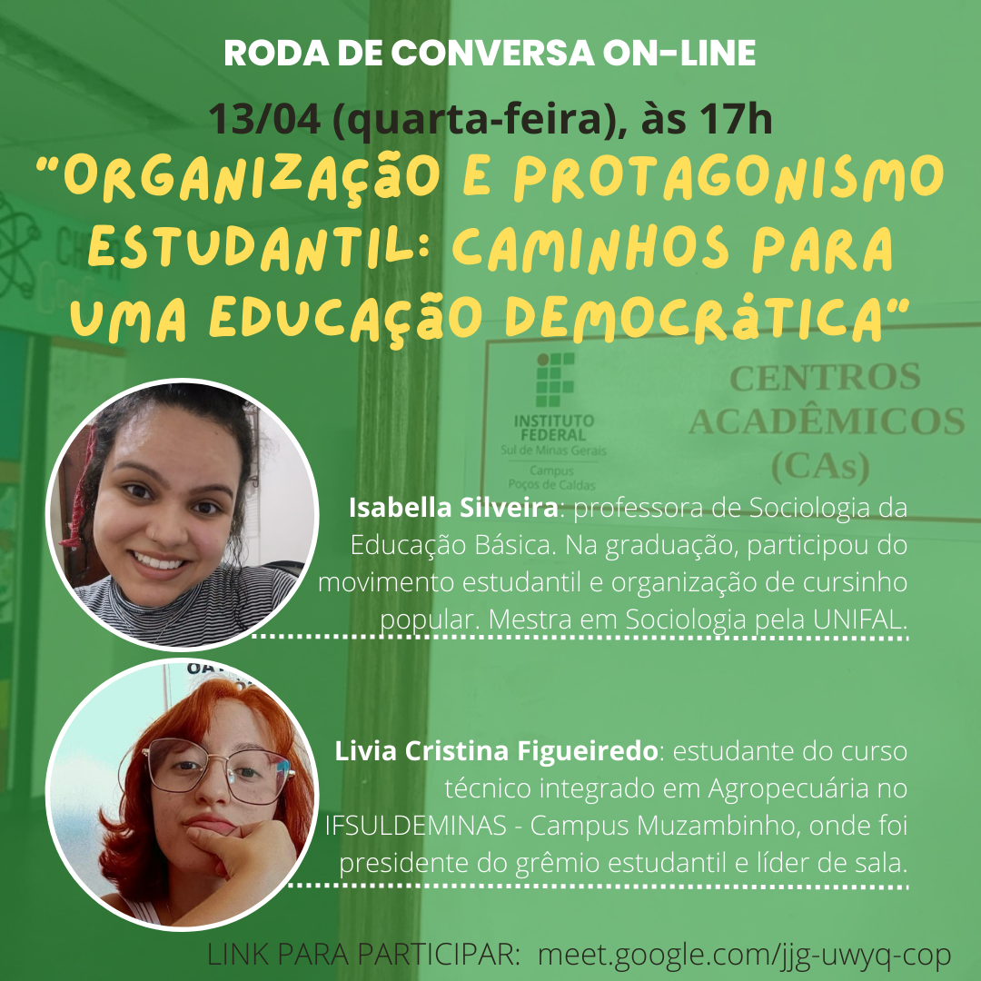 roda conversa protagonismo estudantil com link