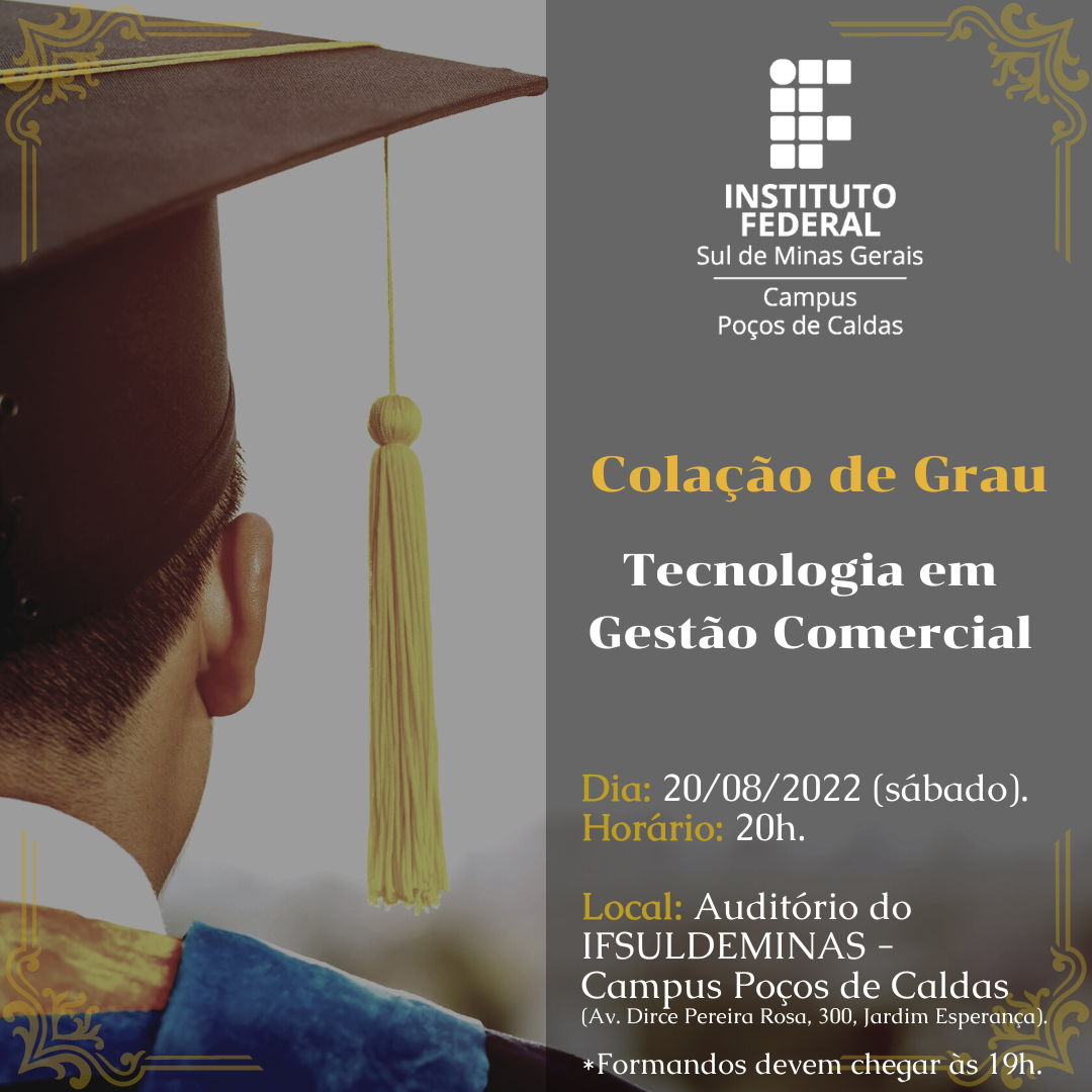 FORMATURA GESTÃO COMERCIAL CONVITE