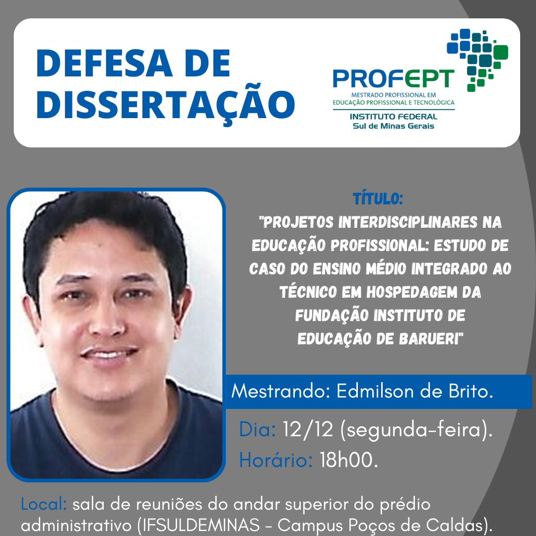 Qualificações Defesas Mestrado ProfEPT