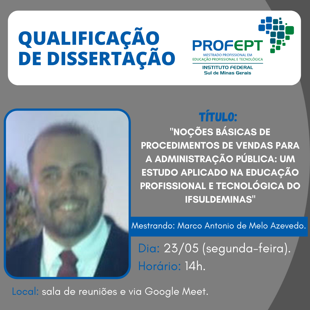 Qualificações e Defesas Mestrado ProfEPT 3