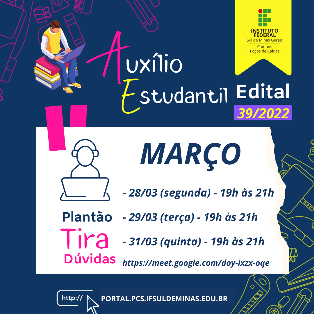 Plantão Tira Dúvidas Auxílio Estudantil Google Meet