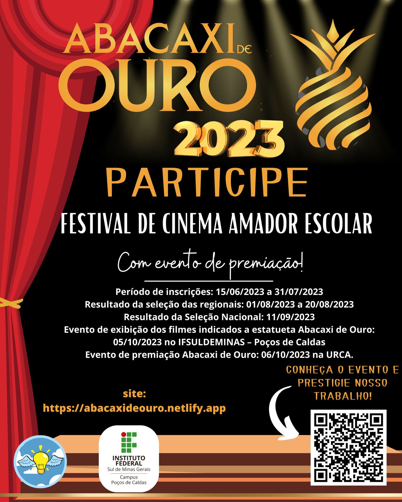Cartaz do Abacaxi de Ouro 2023