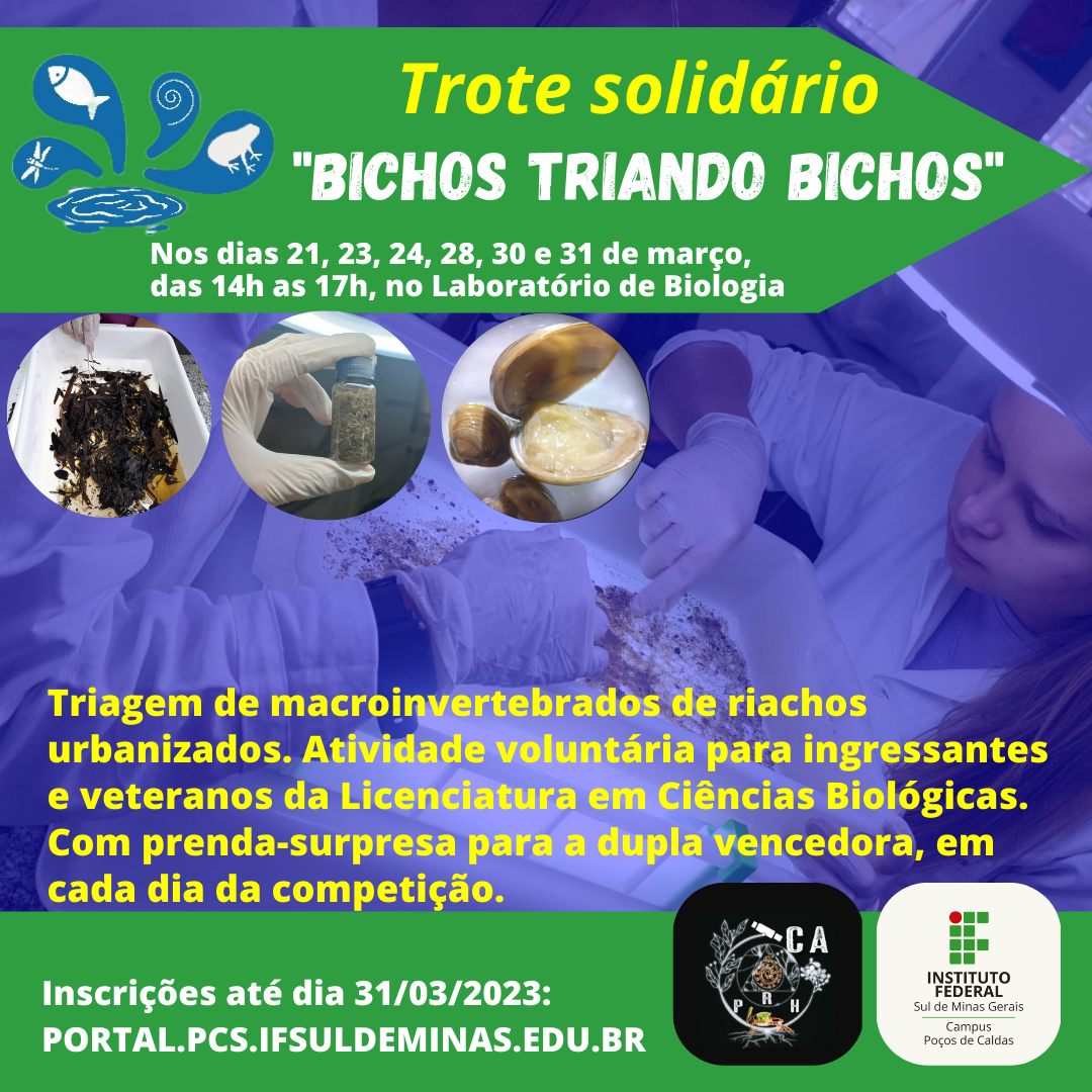 Trote solidário Biologia 1
