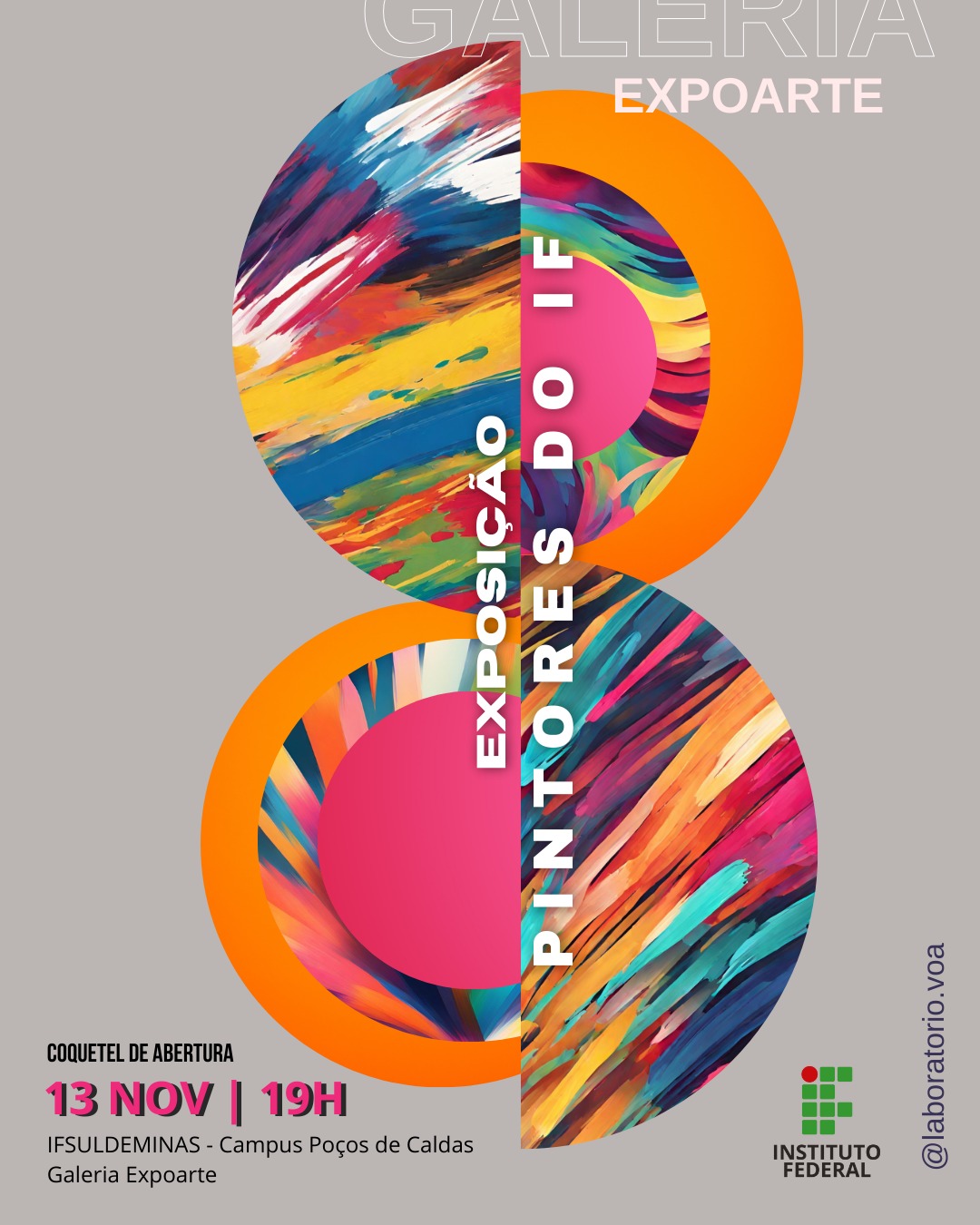 Convite Exposição Pintores do IF 2023 