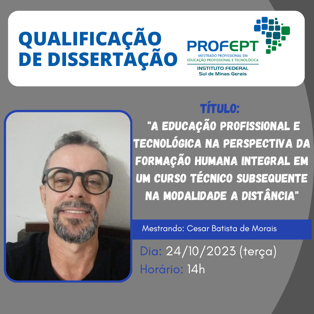 Qualificações Defesas Mestrado ProfEPT