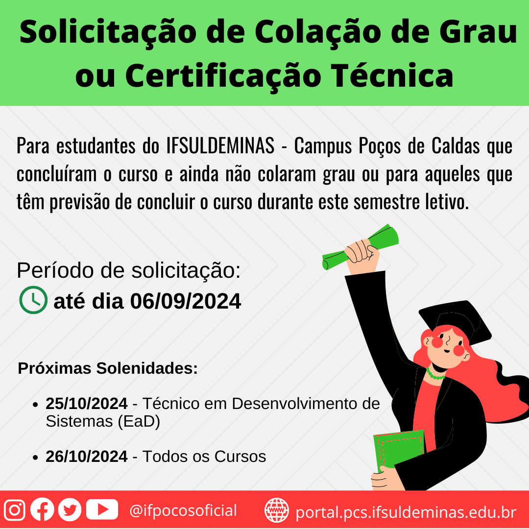 Cerimônia de Colação de Grau e Certificação Técnica