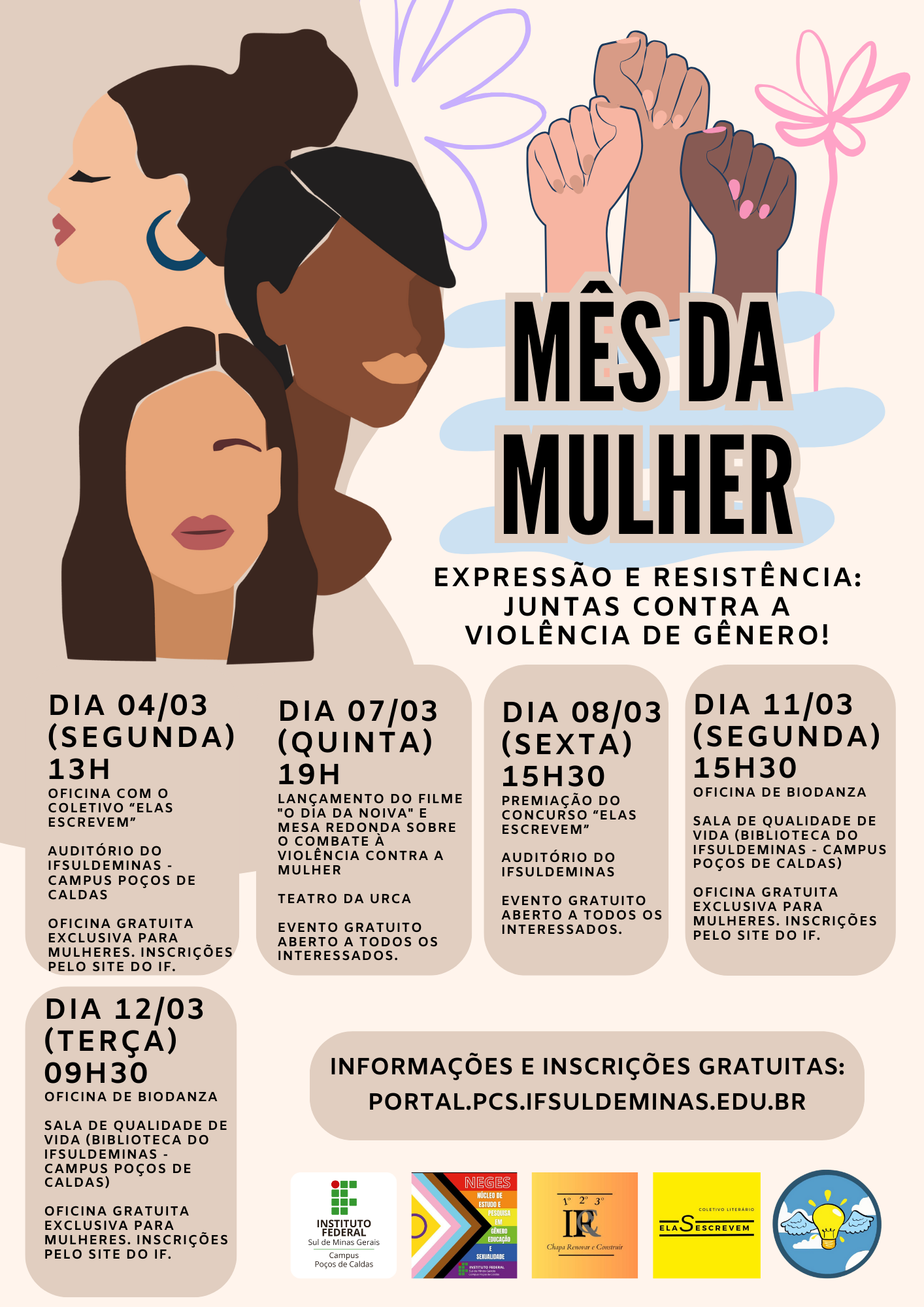 Mês da Mulher Cartaz A4 ok