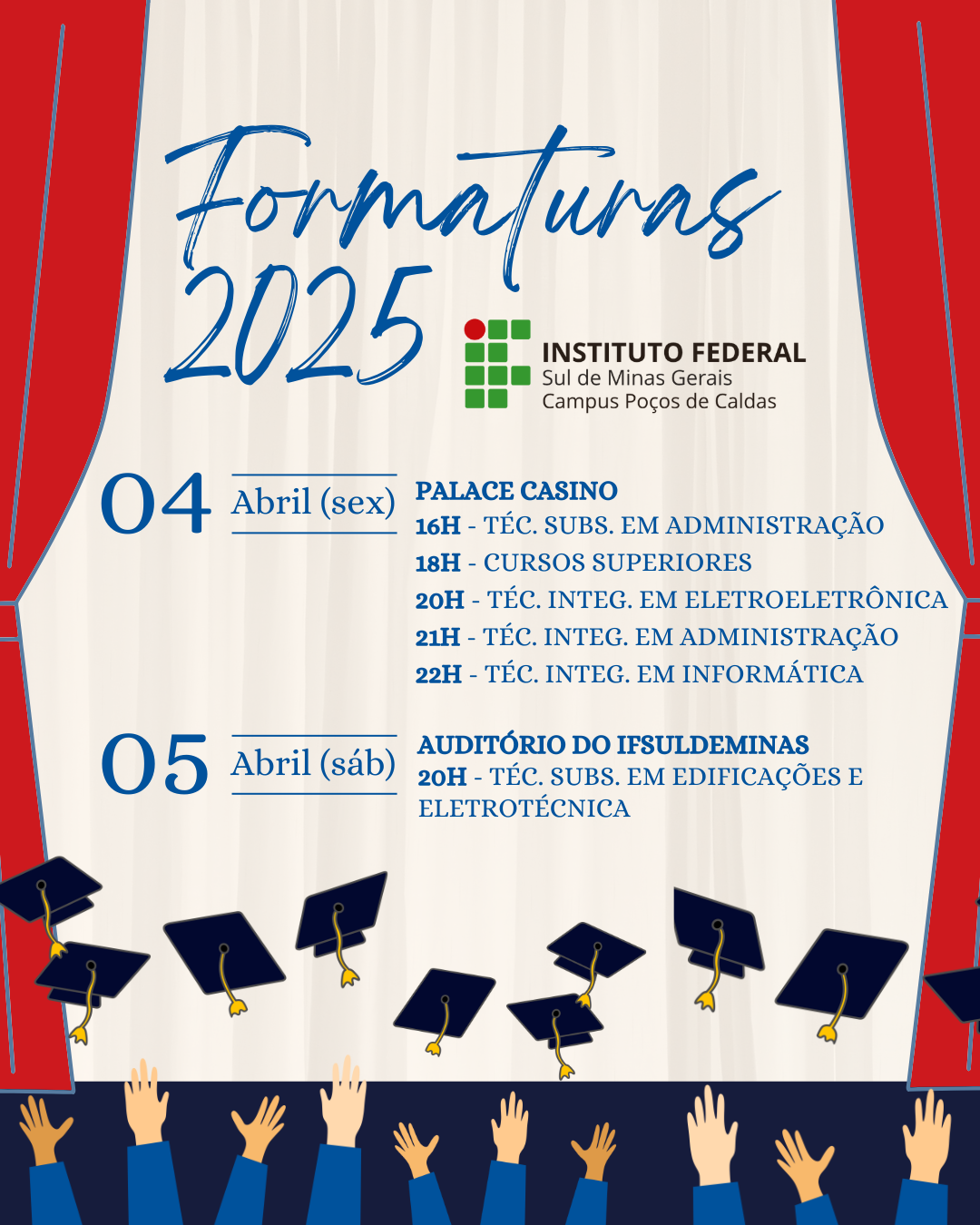 formatura 2025 1080 x 1080 px 1