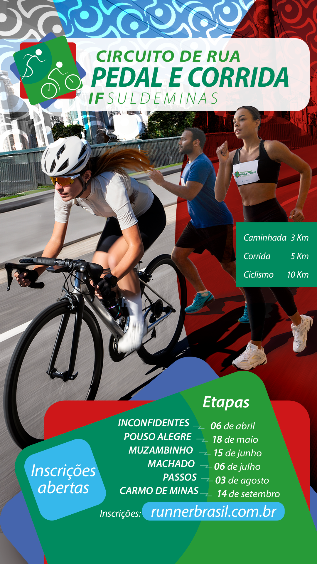 Circuito de Rua Pedal e Corrida Story Lancamento 1